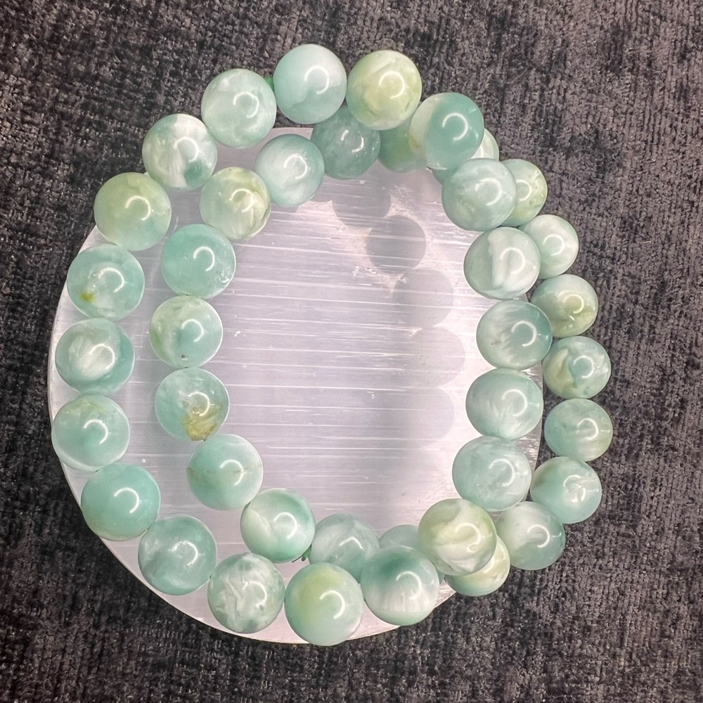 10mm Stunning Larimar Bracelet 💚🩵 - Picture 6 of 6